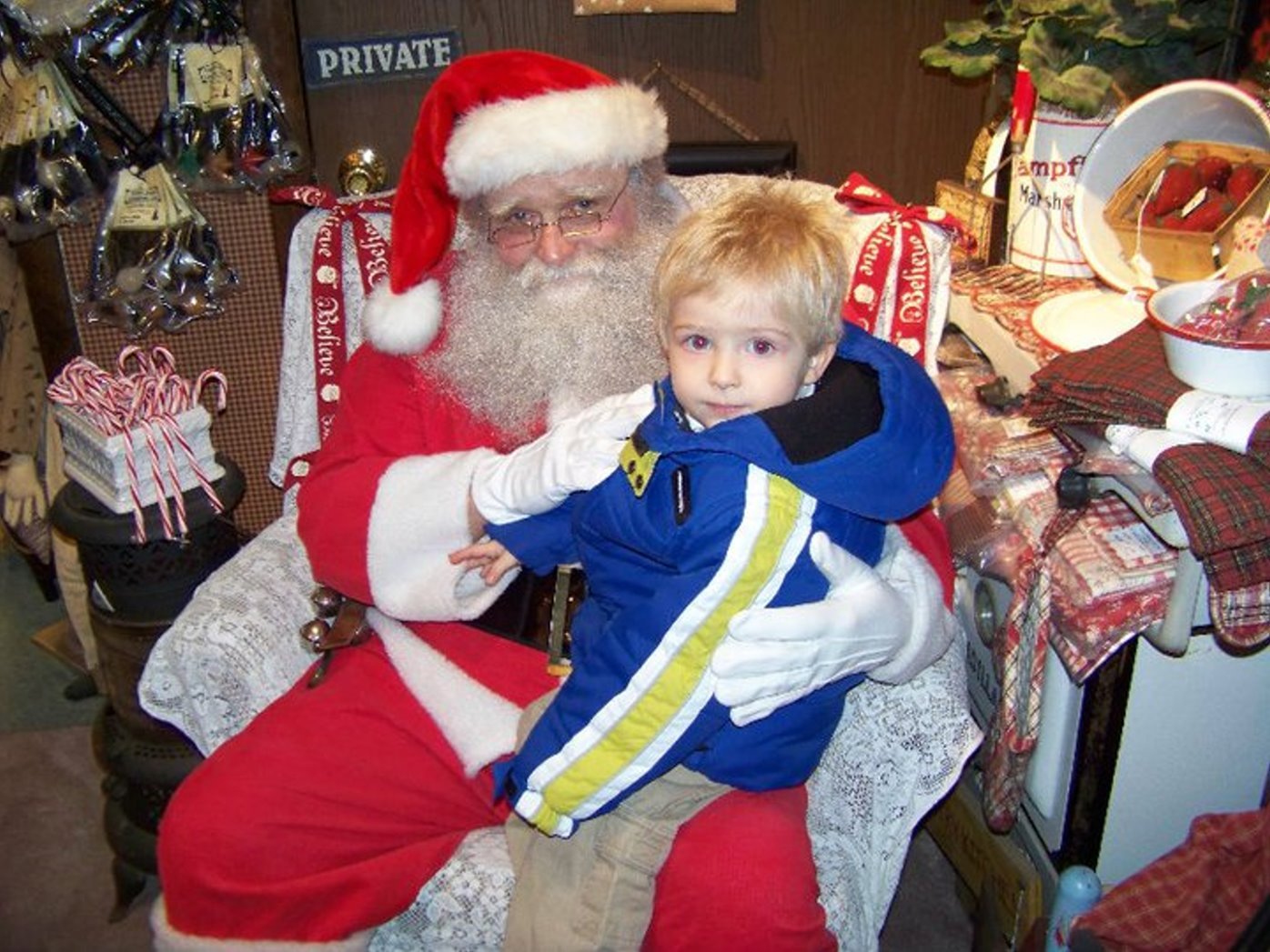 Braxton with Santa